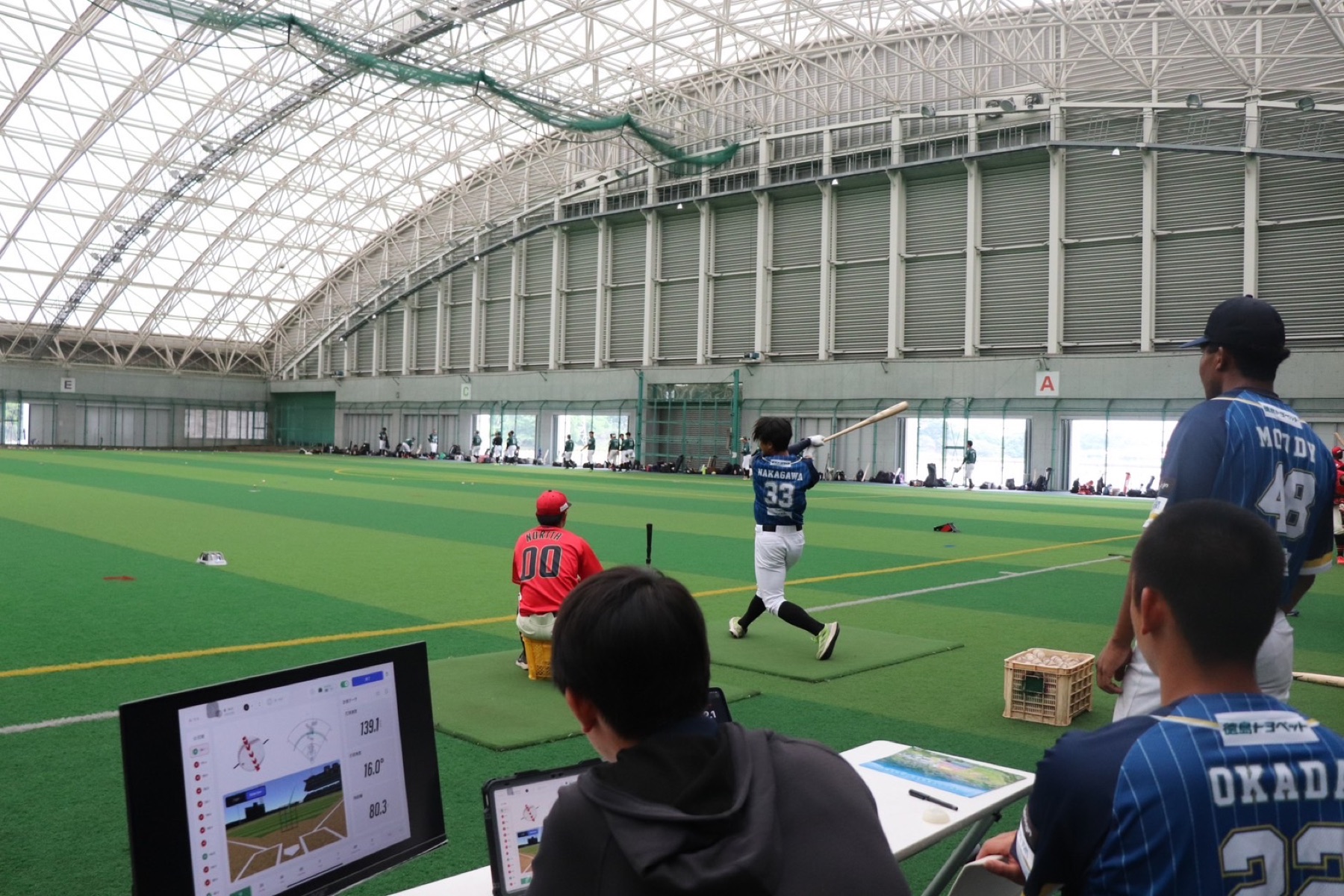 Batting performance measured with tracking technology